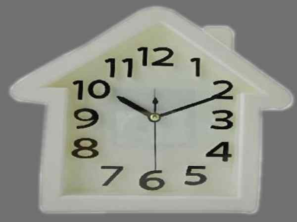 白色亞克力座鐘 白色亞克力座鐘